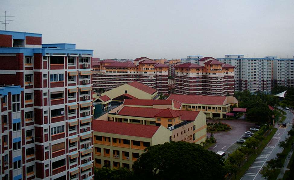 Greenview Secondary
                      School view from balcony